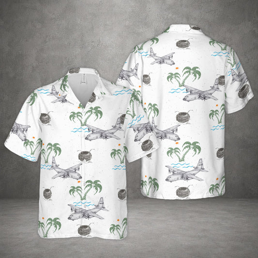 US Air Force Lockheed AC-130 Hawaiian Shirt