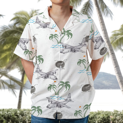 US Air Force Lockheed AC-130 Hawaiian Shirt