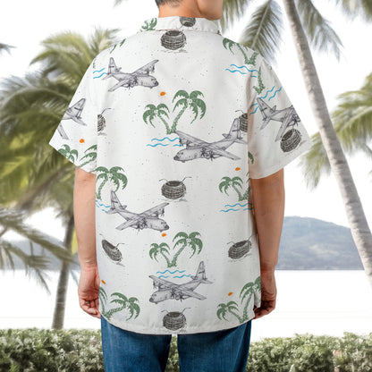 US Air Force Lockheed AC-130 Hawaiian Shirt