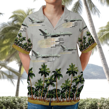 US Air Force General Atomics MQ-9 Reaper Hawaiian Shirt