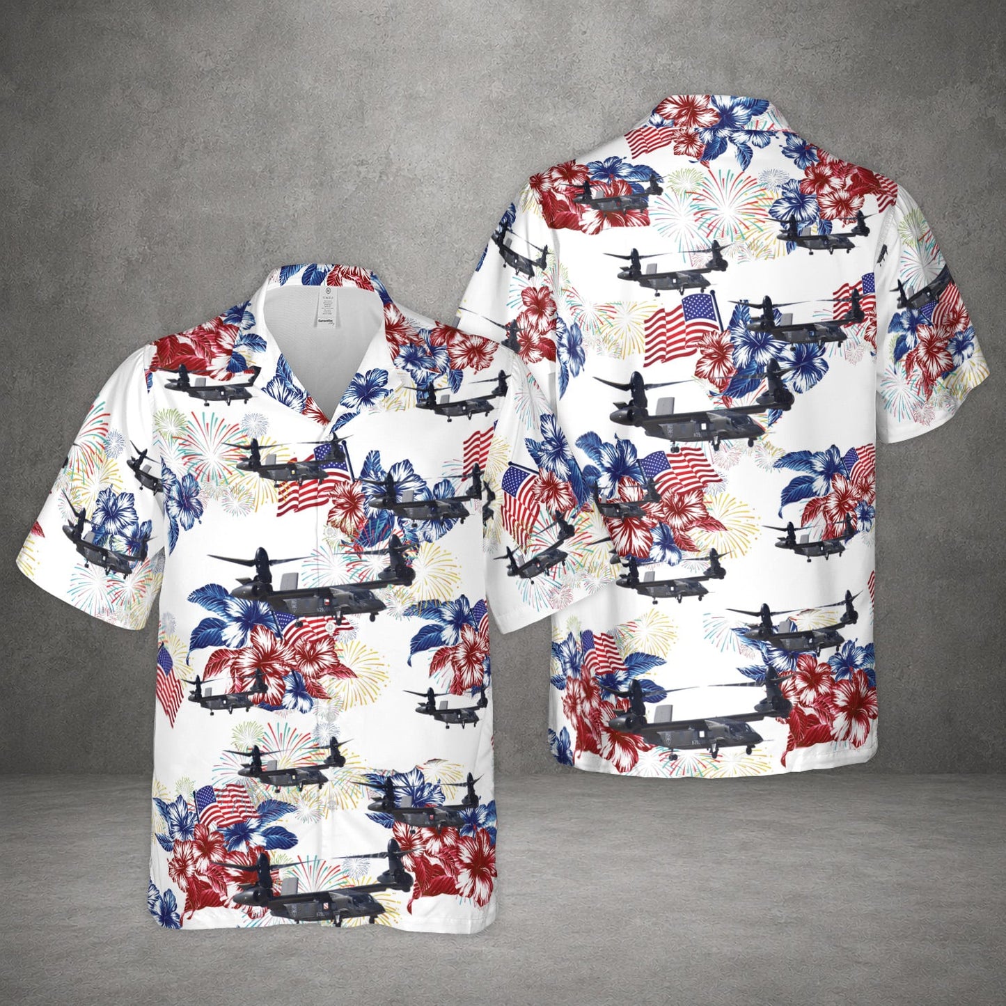 US Army Bell V-280 Valor US Flag Hawaiian Shirt