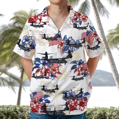 US Army Bell V-280 Valor US Flag Hawaiian Shirt