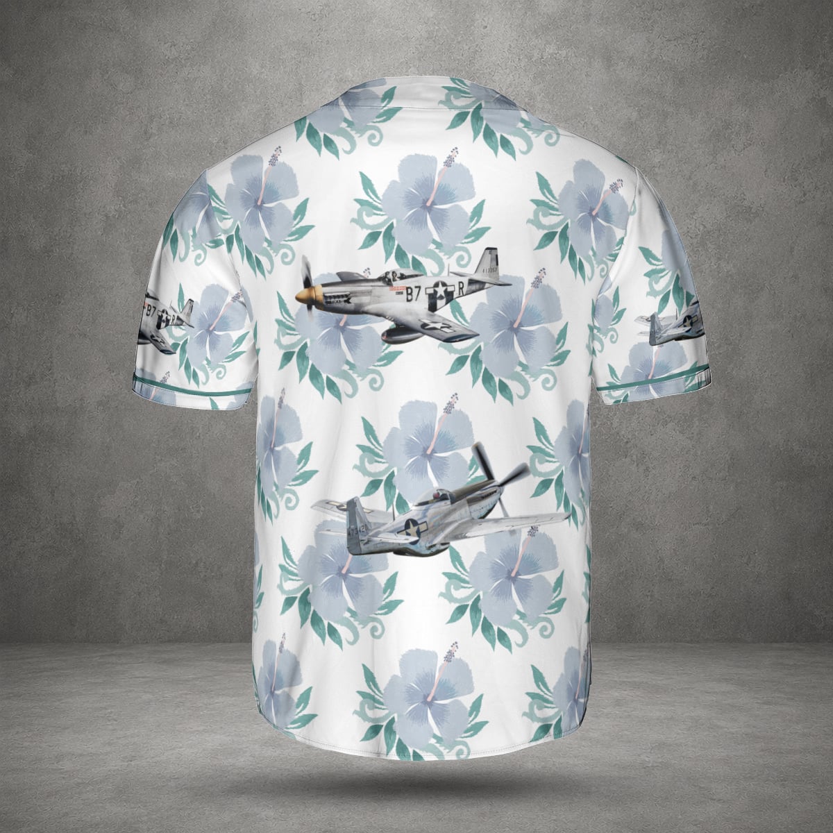 US Air Force P-51 Mustang Baseball Jersey