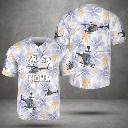 US Army OH-58 Kiowa Baseball Jersey