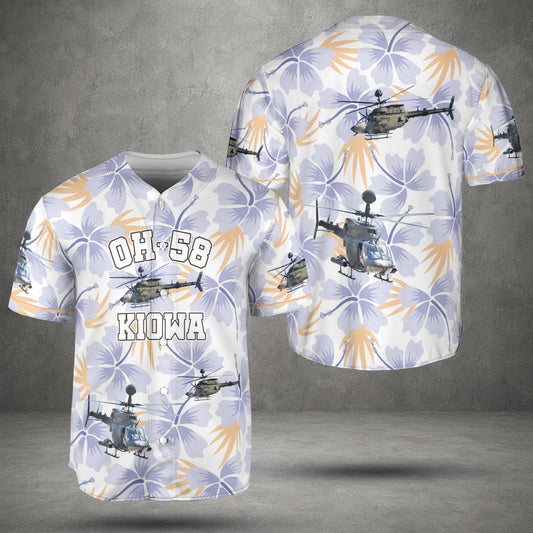 US Army OH-58 Kiowa Baseball Jersey