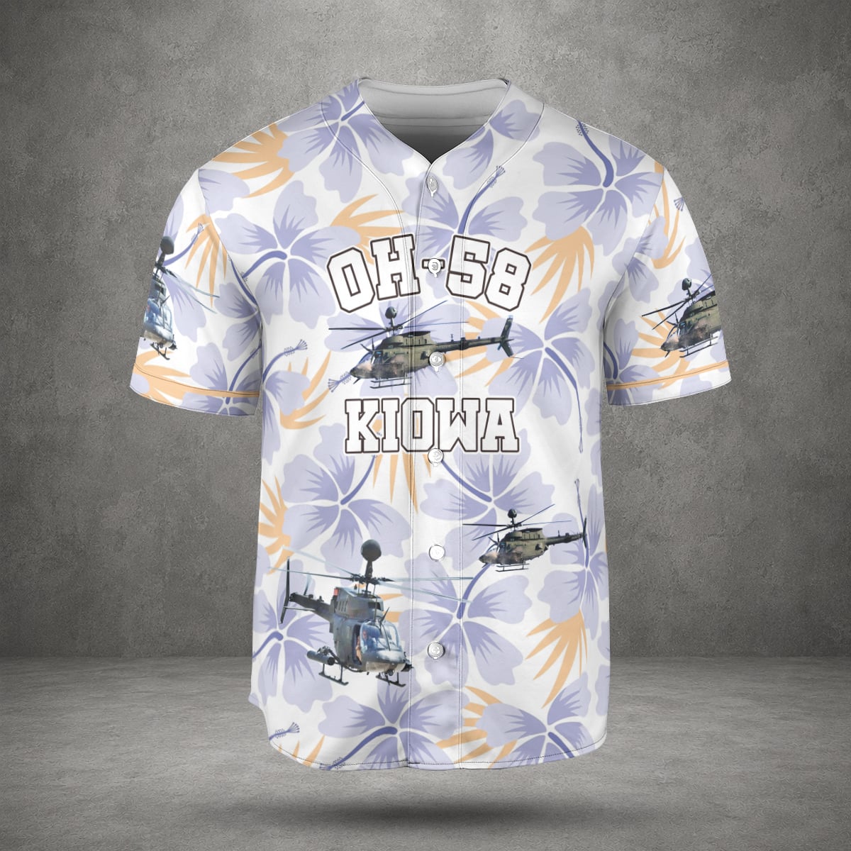 US Army OH-58 Kiowa Baseball Jersey