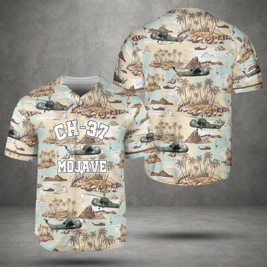 US Army Veteran CH-37 Mojave Baseball Jersey
