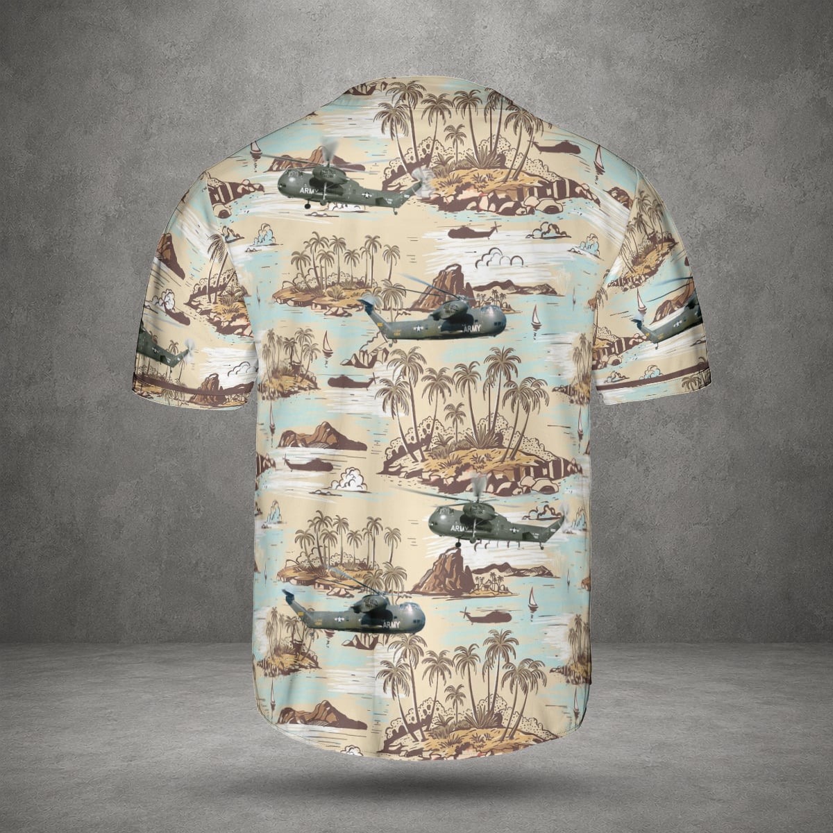 US Army Veteran CH-37 Mojave Baseball Jersey