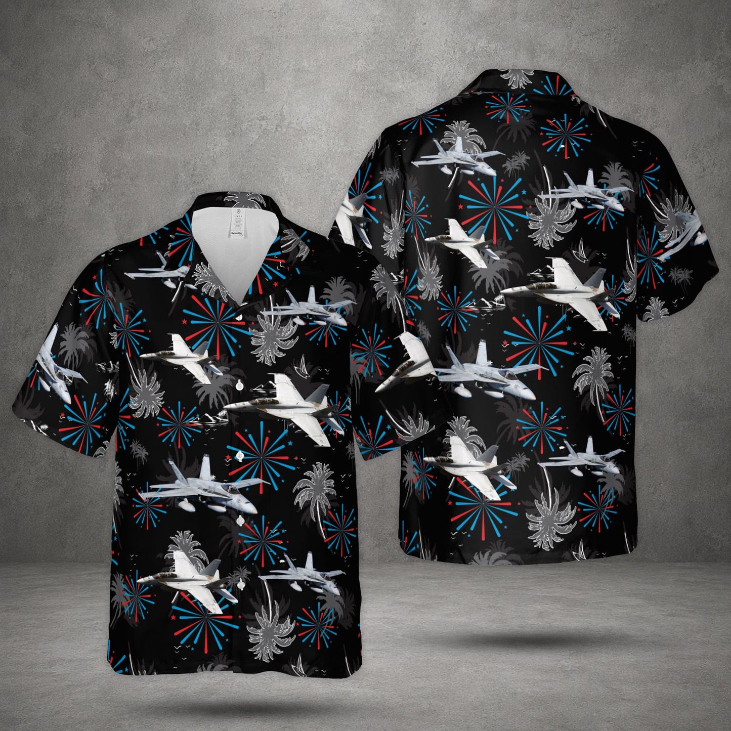 US Navy McDonnell Douglas FA-18 Hornet Hawaiian Shirt
