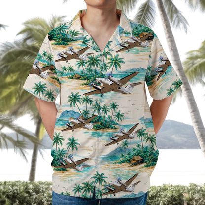 US Army Beechcraft C-12T Huron Hawaiian Shirt
