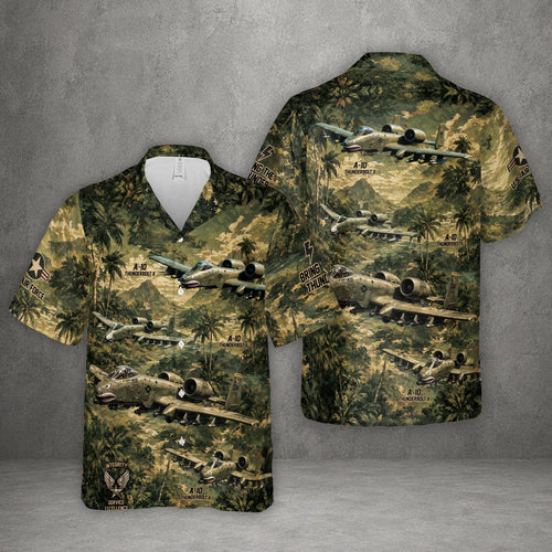 US Air Force A-10 Thunderbolt Hawaiian Shirt