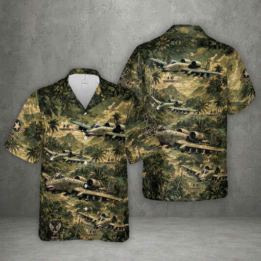 US Air Force A-10 Thunderbolt Hawaiian Shirt