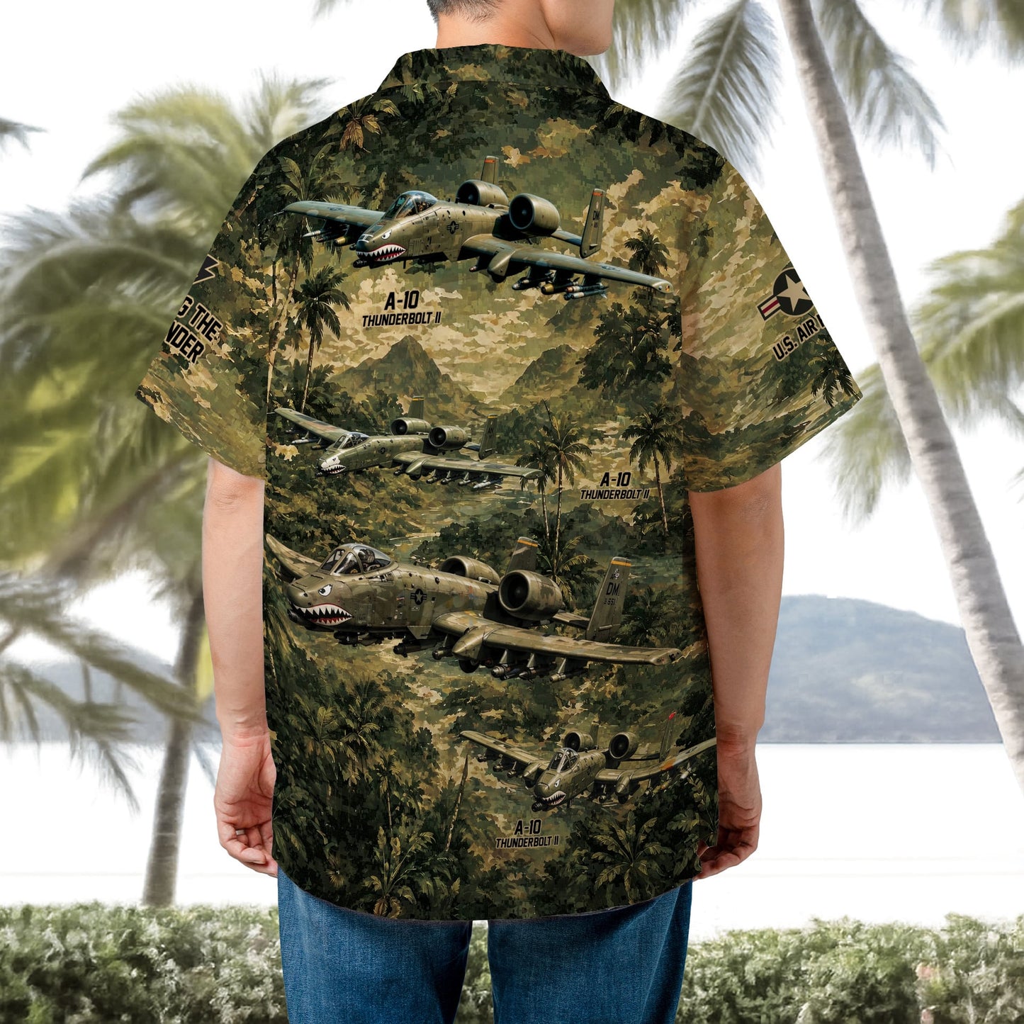 US Air Force A-10 Thunderbolt Hawaiian Shirt