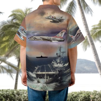 US Navy CVW 21 Hawaiian Shirt