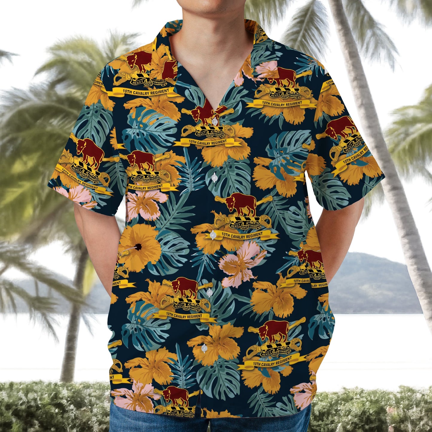 US Army 10th Cavalry Regiment Hawaiian Shirt