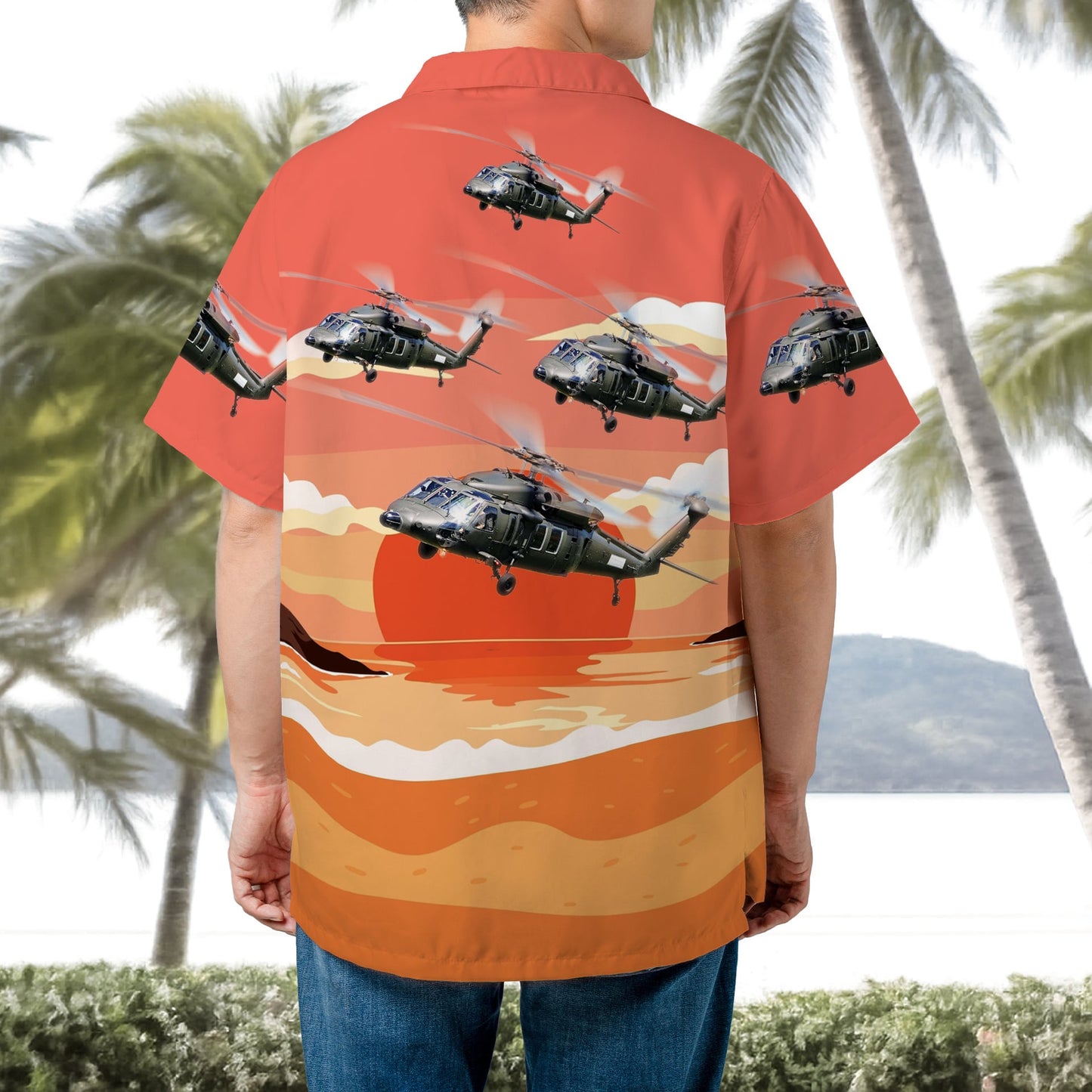 US Army UH-60 Black Hawk Hawaiian Shirt