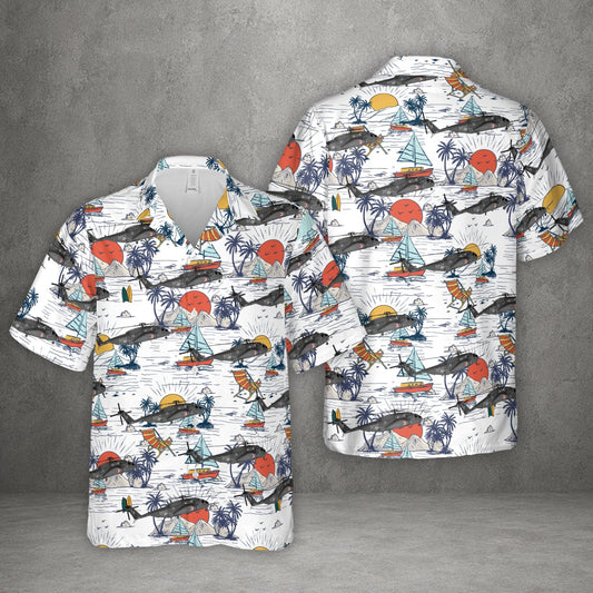 US Navy Sikorsky MH-53E Sea Dragon Hawaiian Shirt