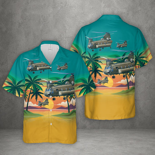 US Army CH-47 Chinook Hawaiian Shirt