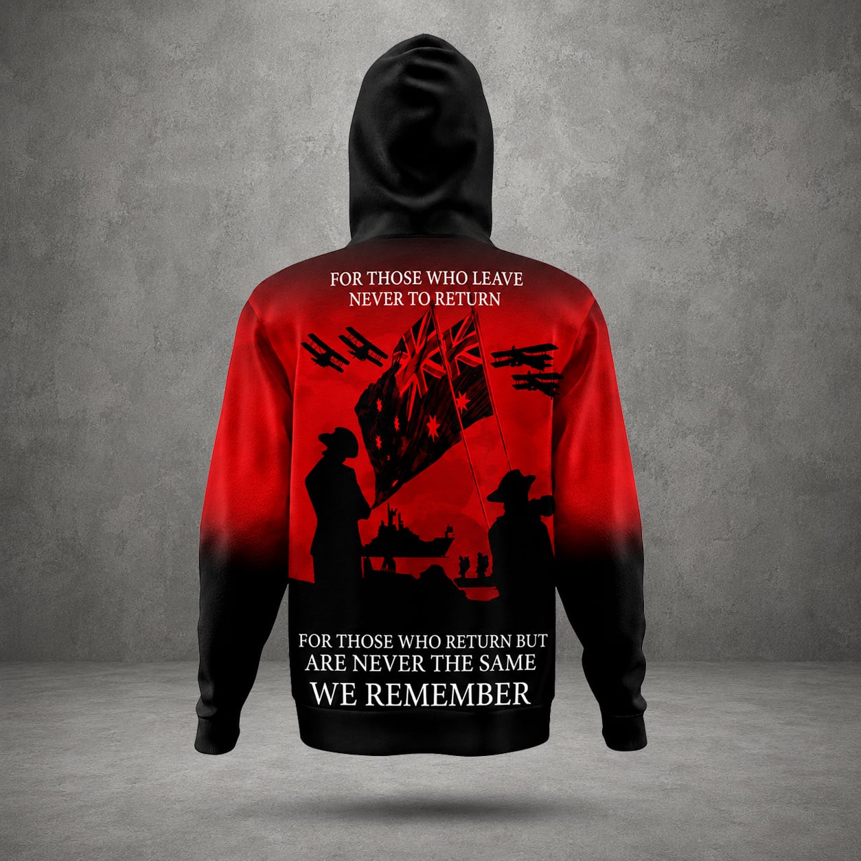 Custom Name Australian Defence Force Lest We Forget Remembrance Day Hoodie