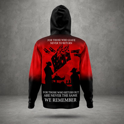 Custom Name Australian Defence Force Lest We Forget Remembrance Day Hoodie