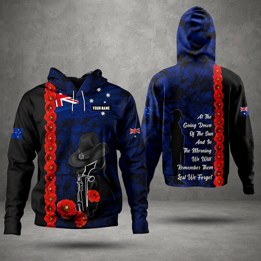 Personalized Australian Defence Force Lest We Forget Remembrance Day Hoodie
