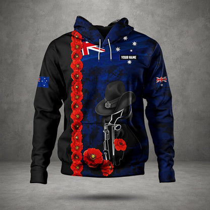 Personalized Australian Defence Force Lest We Forget Remembrance Day Hoodie