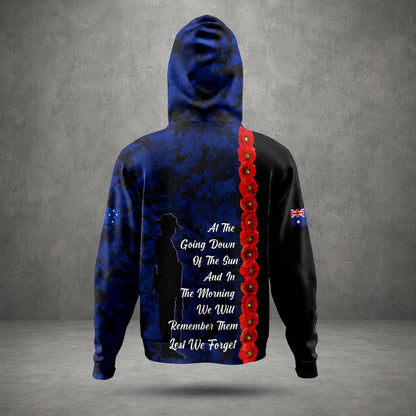Personalized Australian Defence Force Lest We Forget Remembrance Day Hoodie