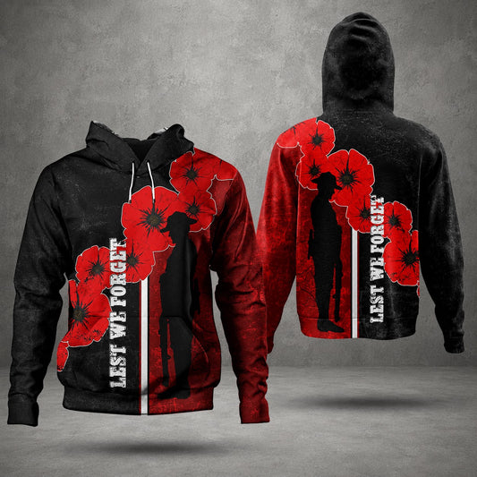 Custom Australian Defence Force Hoodie, Lest We Forget Memorial Hoodie