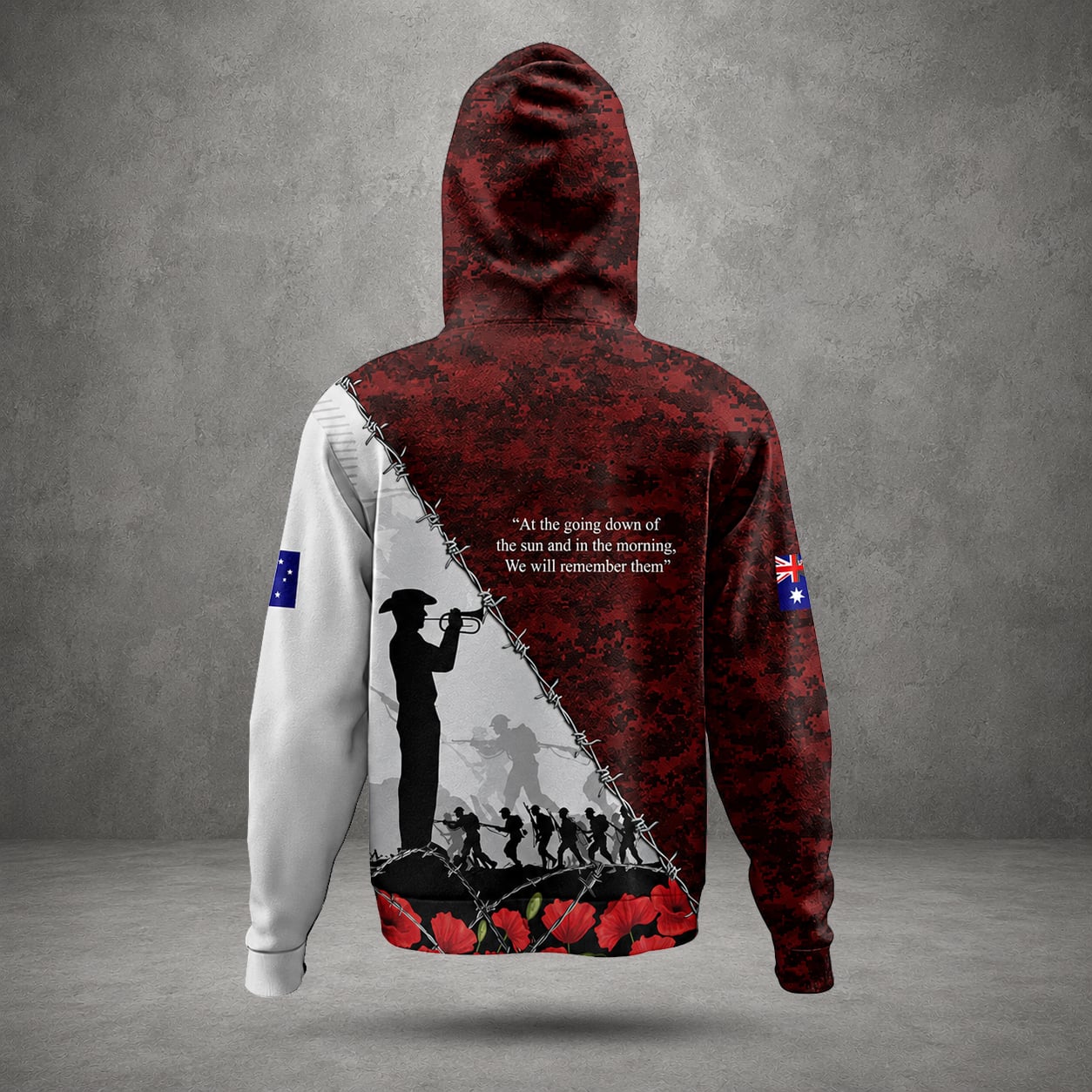 Custom Name Australian Defence Force Remembrance Day Hoodie, Lest We Forget Military Hoodie