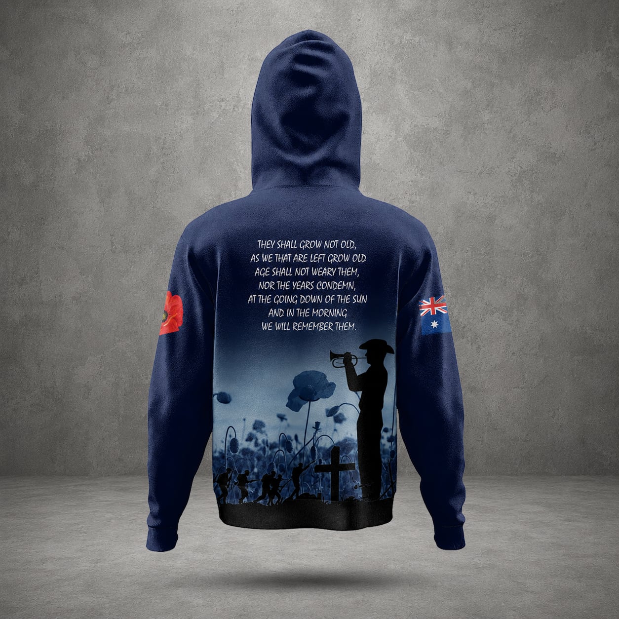 Custom Name Australian Defence Force Lest We Forget Anzac Day Hoodie, Remembrance Gift