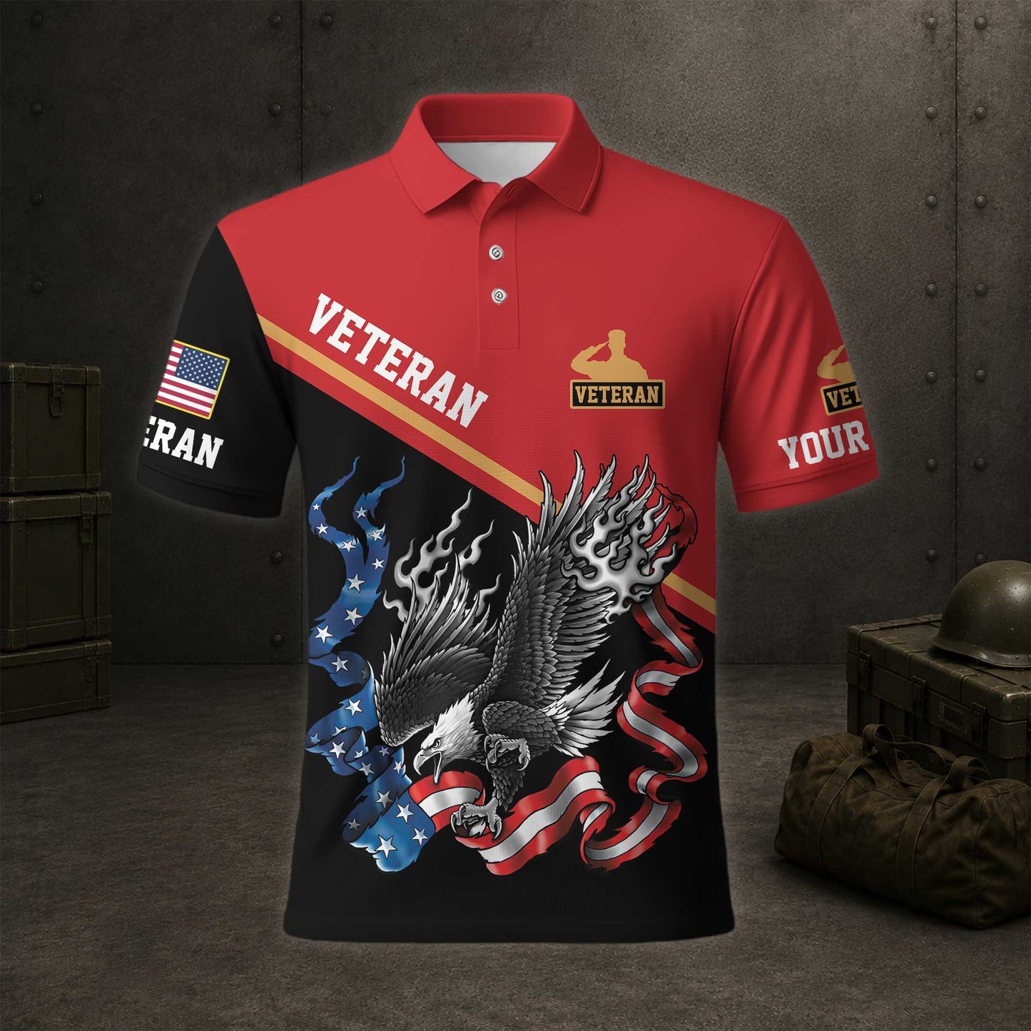 All Gave Some Some Gave All Polo Shirt, Patriotic American Flag Veteran Shirt