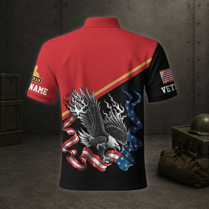 All Gave Some Some Gave All Polo Shirt, Patriotic American Flag Veteran Shirt