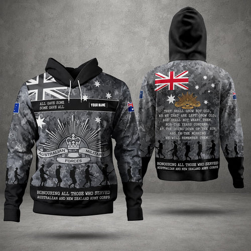 Lest We Forget Australian Defence Force Hoodie, Anzac Day Gift