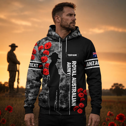 Personalized Australian Defence Force Military Hoodie, Memorial Day Gift