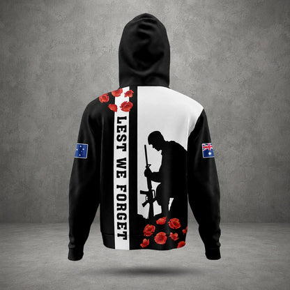 Personalized Australian Defence Force Military Hoodie, Anzac Day Memorial Gift