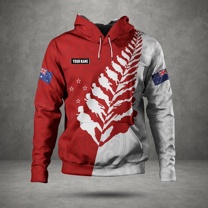 Australian & New Zealand Military Hoodie, Custom Name Remembrance Day Hoodie