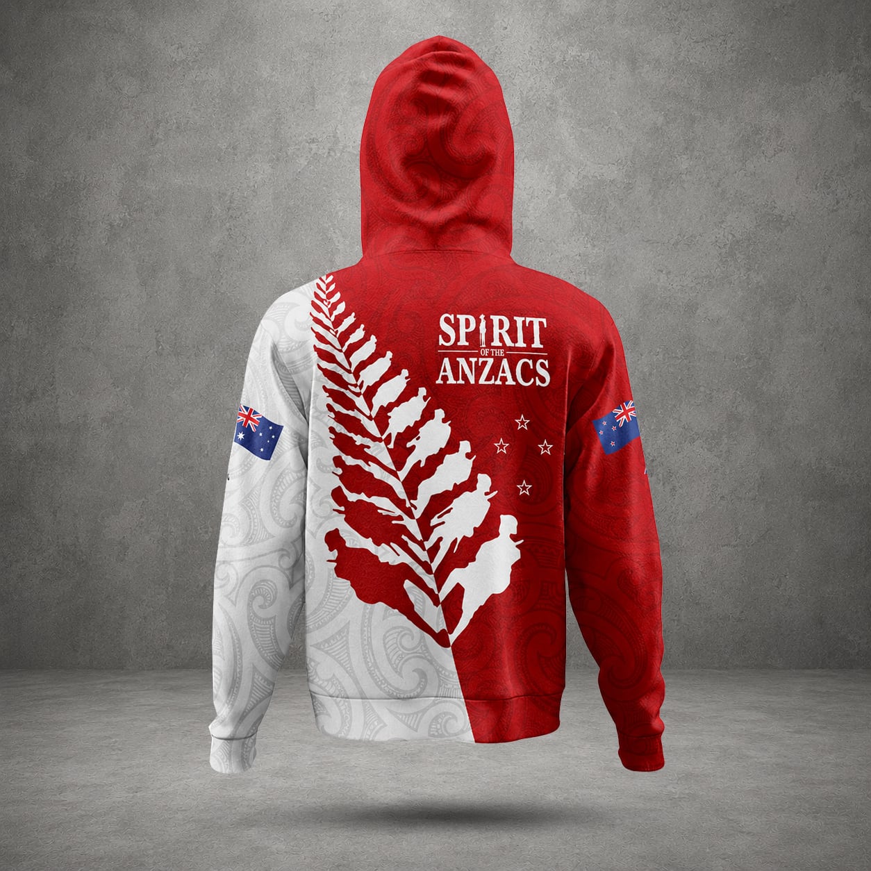 Australian & New Zealand Military Hoodie, Custom Name Remembrance Day Hoodie