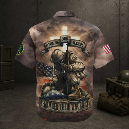 Veteran Memorial Honoring Our Heroes All Over Print Hawaiian Shirt