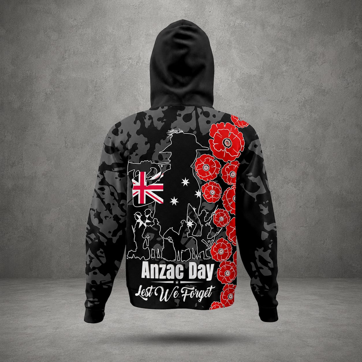 Custom Name Australian Defence Force Lest We Forget Hoodie