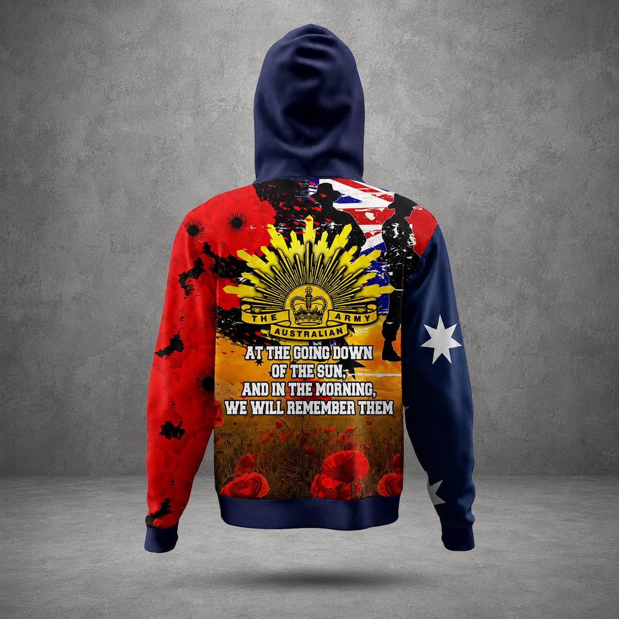 Australian Defence Force Lest We Forget Remembrance Day Anzac Day Hoodie