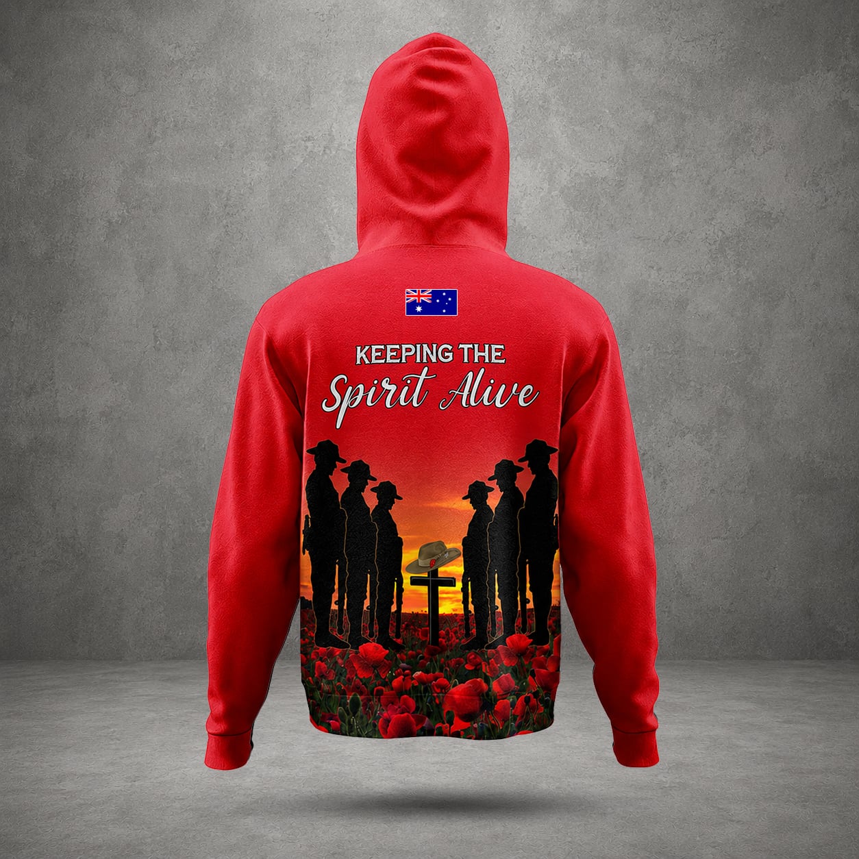 Personalized Australian Defence Force Hoodie, Anzac Day Remembrance Design