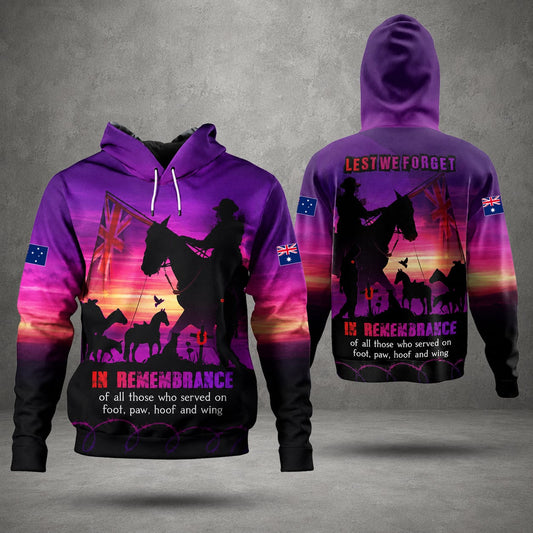 Australian Defence Force Remembrance Day Hoodie, Lest We Forget Anzac Tribute