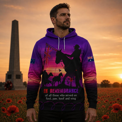 Australian Defence Force Remembrance Day Hoodie, Lest We Forget Anzac Tribute