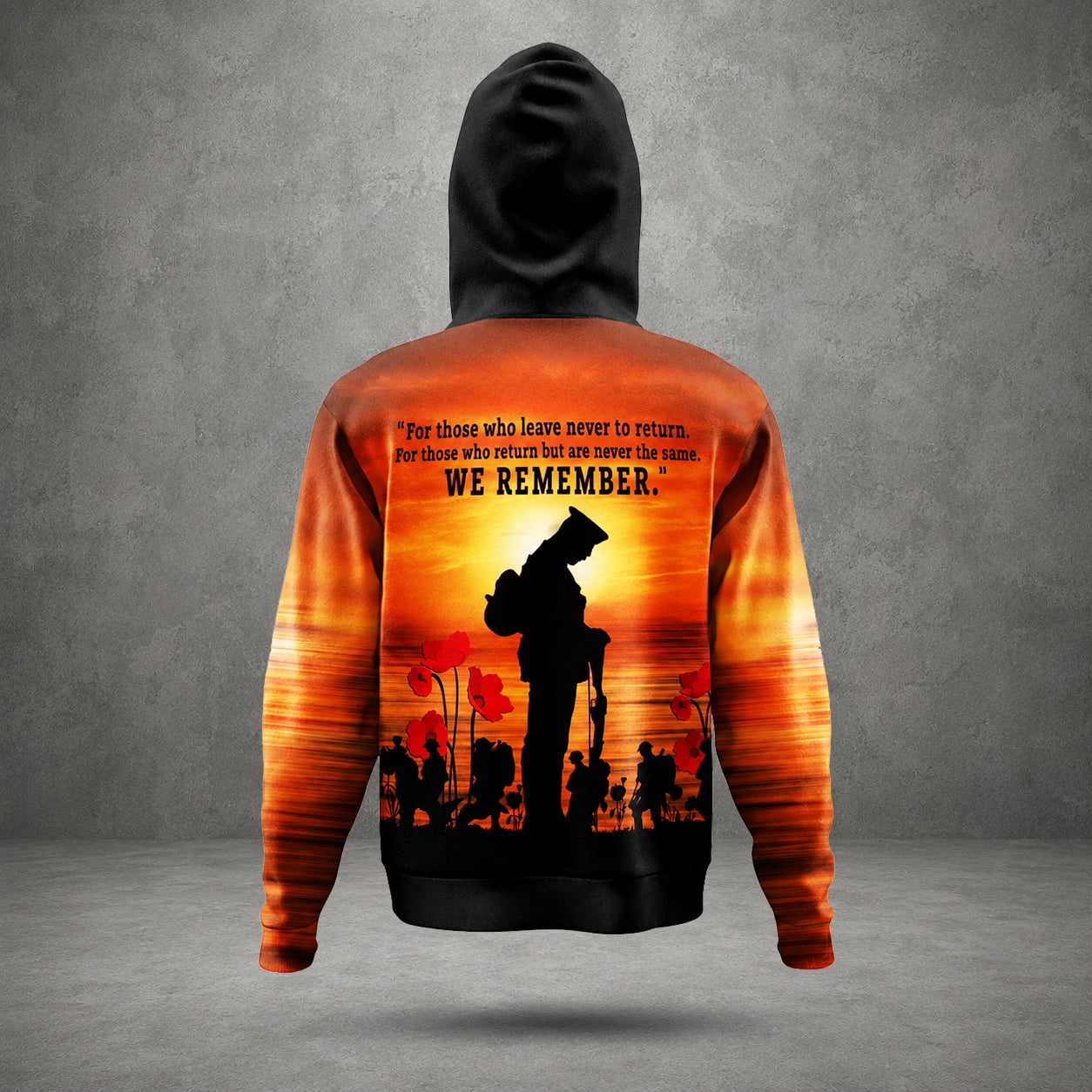 Custom Name Australian Defence Force Lest We Forget Anzac Day Remembrance Hoodie