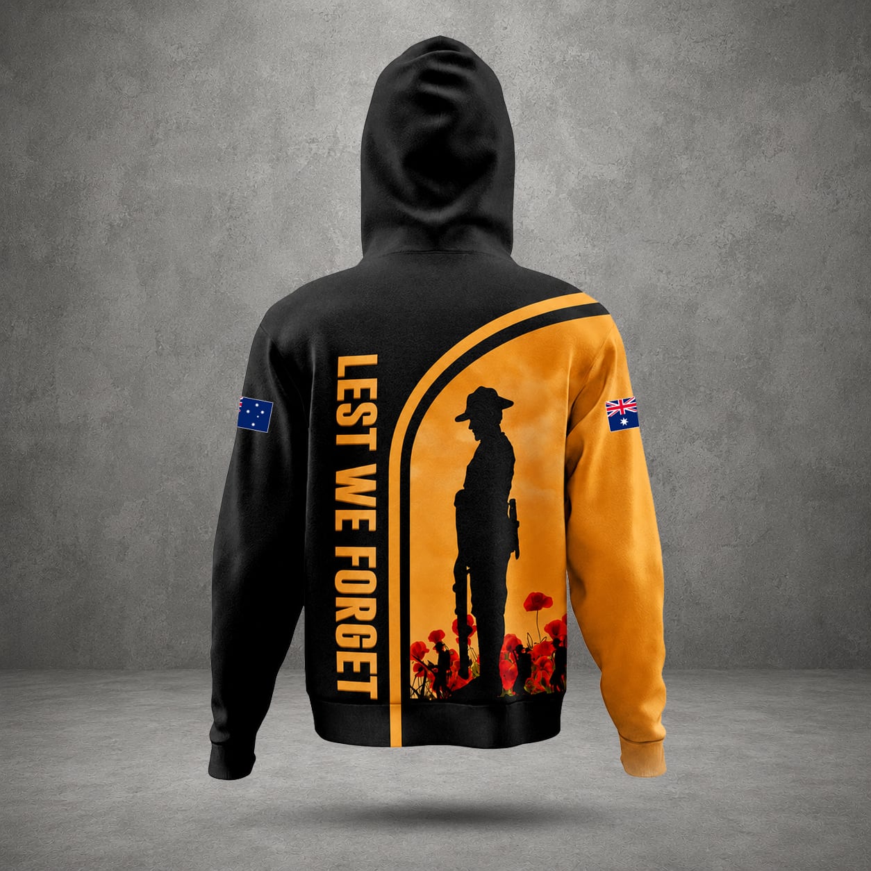 Personalized Australian Defence Force Lest We Forget Remembrance Hoodie