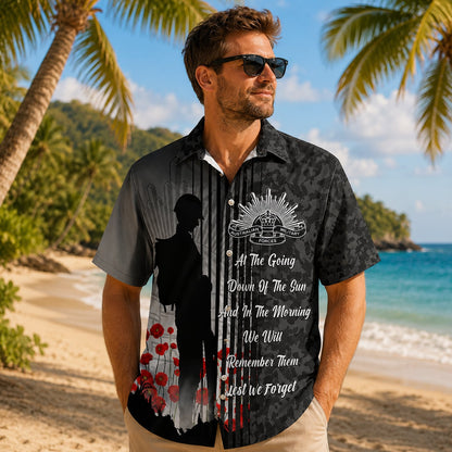 Australian Defence Force Veteran Hawaiian Shirt, Remembrance Day Anzac Day Patriotic Gift