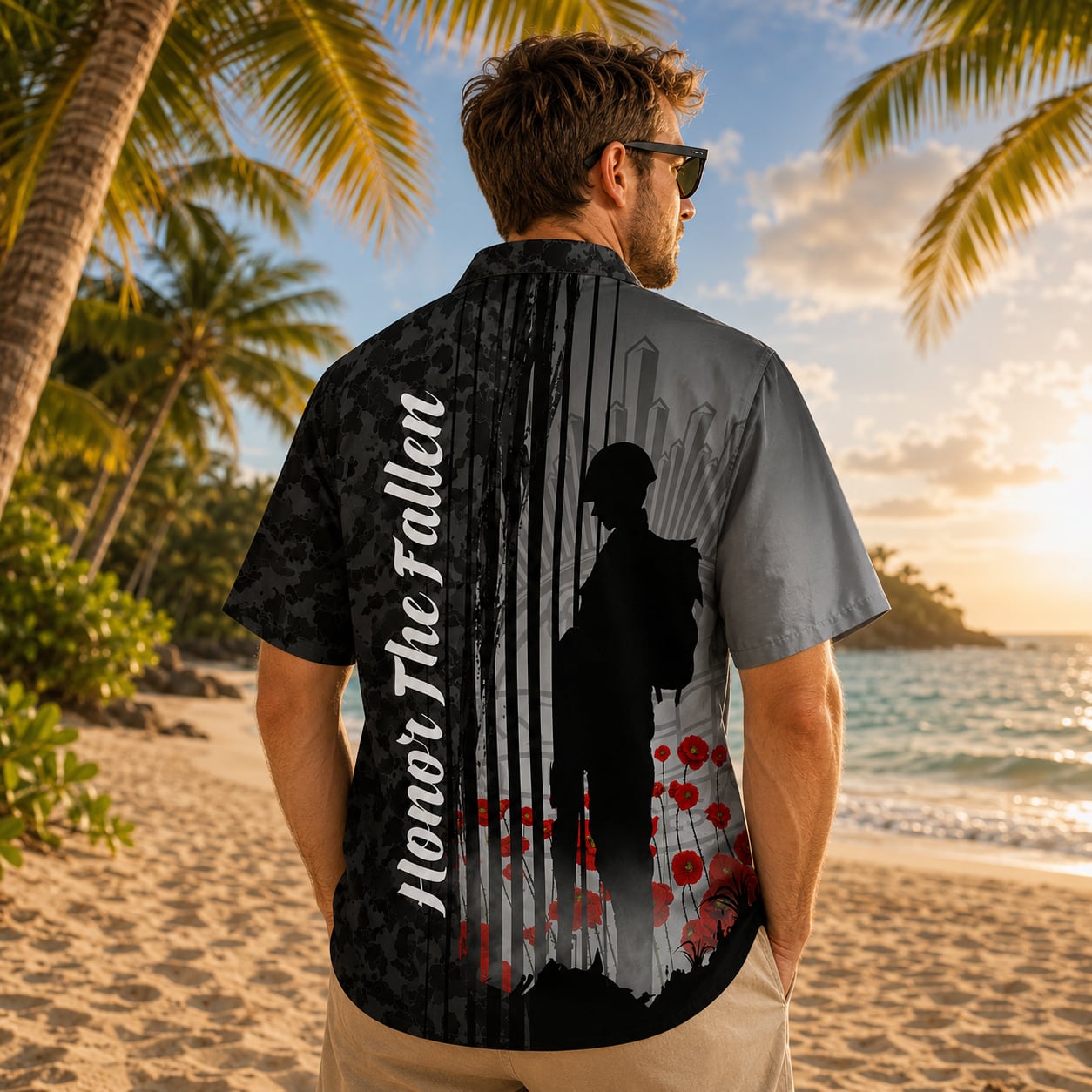 Australian Defence Force Veteran Hawaiian Shirt, Remembrance Day Anzac Day Patriotic Gift