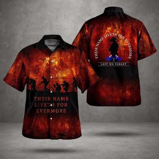 Australian Defence Force Hawaiian Shirt, Lest We Forget Remembrance Day Anzac Day Gift