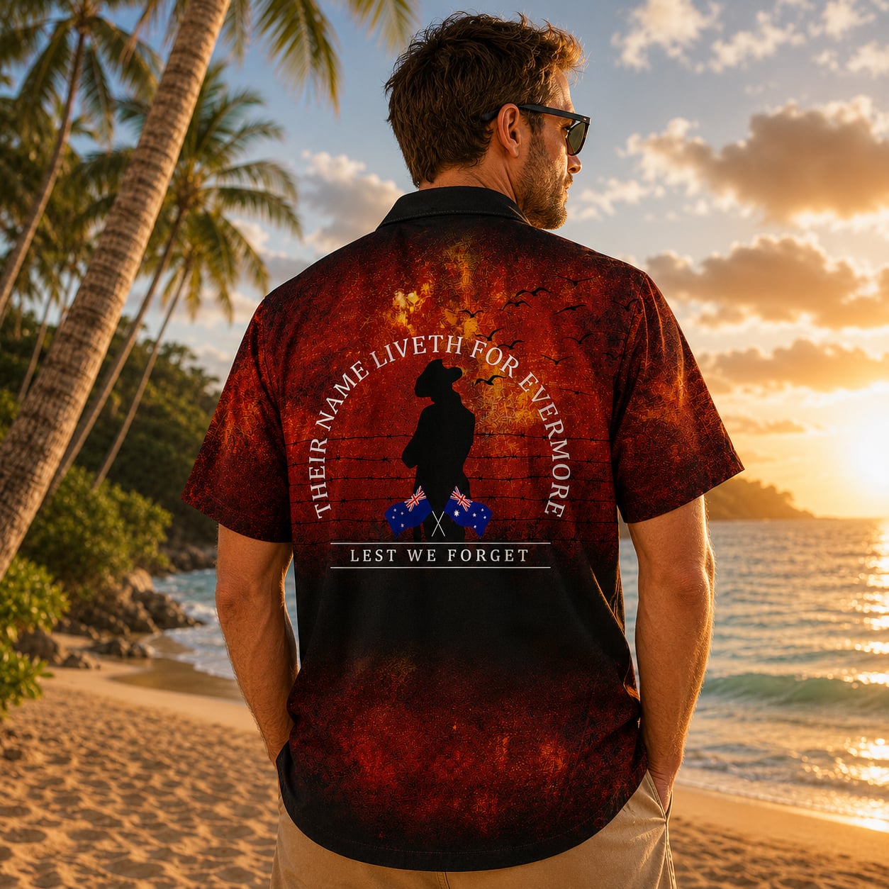 Australian Defence Force Hawaiian Shirt, Lest We Forget Remembrance Day Anzac Day Gift