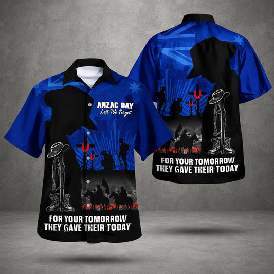 Australian Defence Force Hawaiian Shirt, Lest We Forget Remembrance Day Anzac Day Veteran Gift